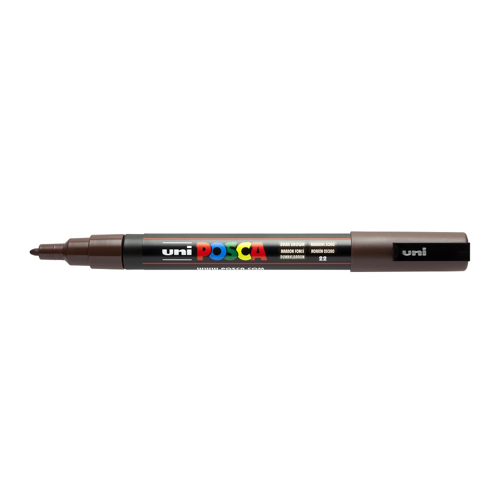 Posca Markers PC3M 0,9-1,3mm - Donkerbruin