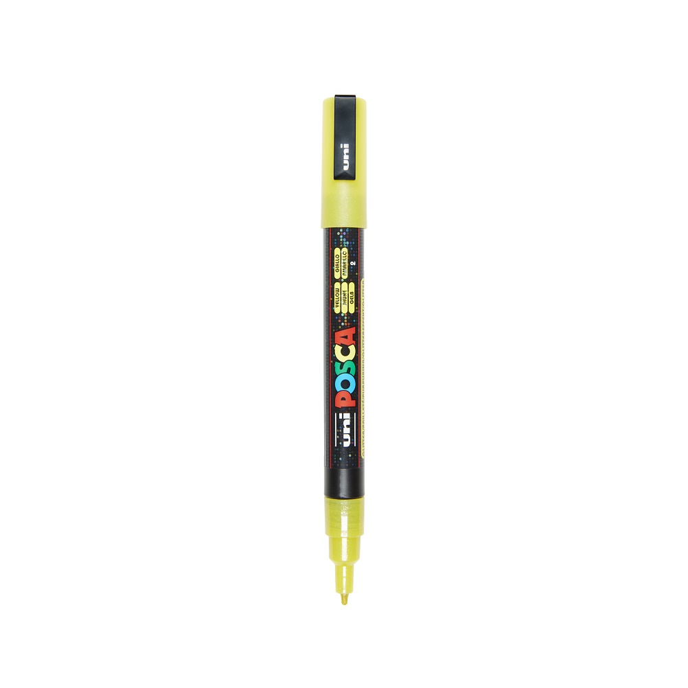 Posca Markers PC3M 0,9-1,3mm - GLITTER Geel