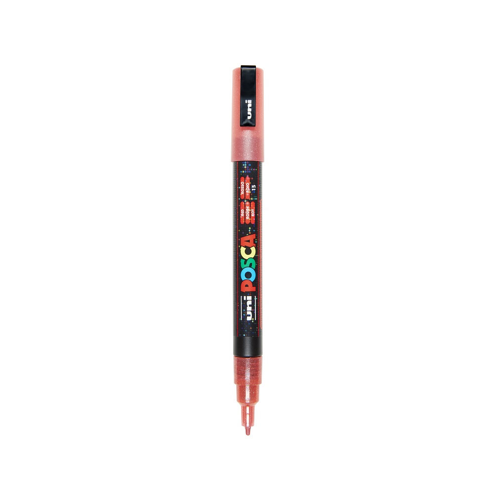 Posca Markers PC3M 0,9-1,3mm - GLITTER Rood