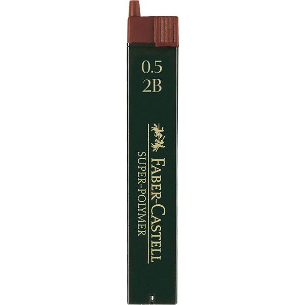 Potloodstiftjes Faber Castell Super Polymer - 0,5mm 2B