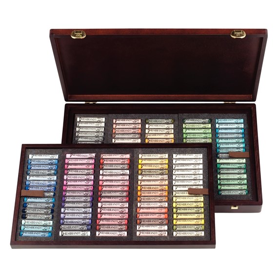 Rembrandt Soft pastel set 150 hele pastels in luxe houten kist - algemene selectie