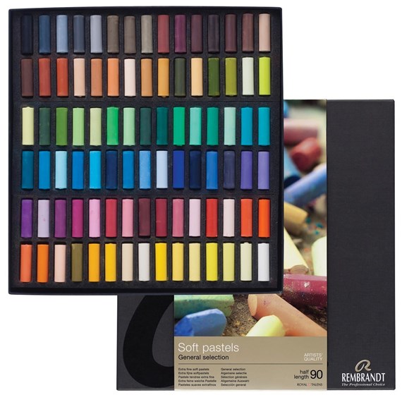 Rembrandt Soft pastel set 90 halve pastels