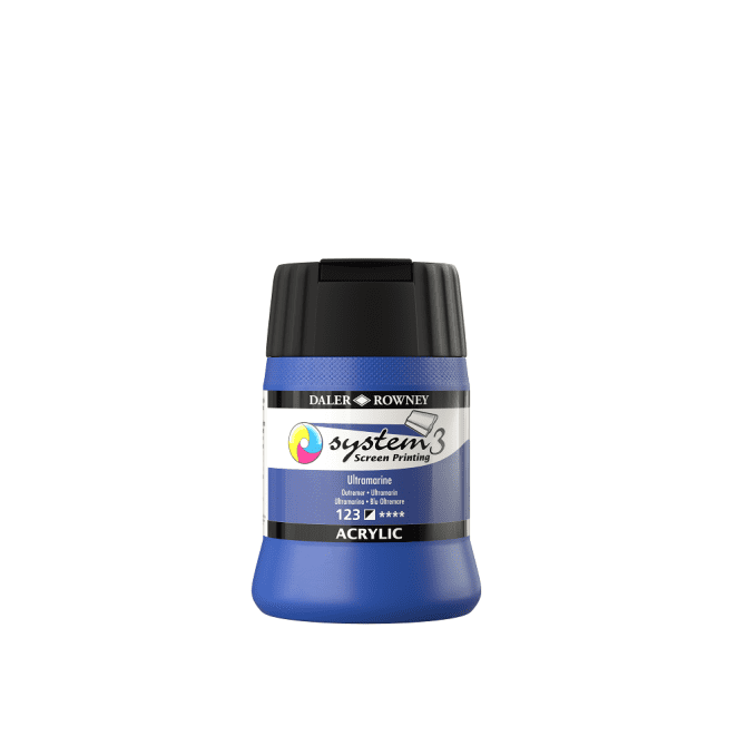 S3 Screen Printing Acrylics 250ml - 123 Ultramarine