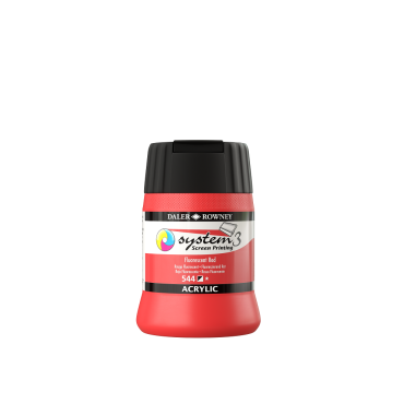 S3 Screen Printing Acrylics 250ml - 544 Fluorescent Red