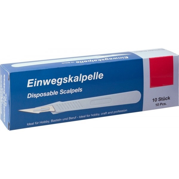 Scalpelmes (disposable) verpakt per 10stuks