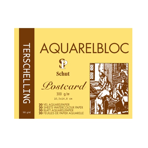 Schut Terschelling Classic Aquarelblok 300gram 20vel - 10,5x14,8cm postcard