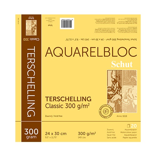 Schut Terschelling Classic Aquarelblok 300gram 20vel - 24x30cm