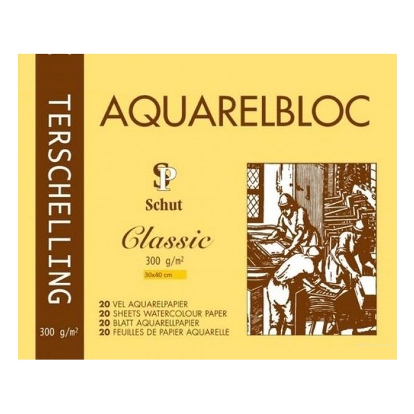 Schut Terschelling Classic Aquarelblok 300gram 20vel - 30x40cm