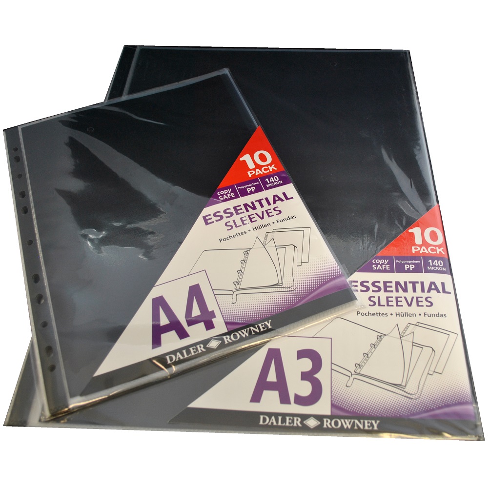 Transparante binnenhoes voor portfolio A4 - 10 stuks