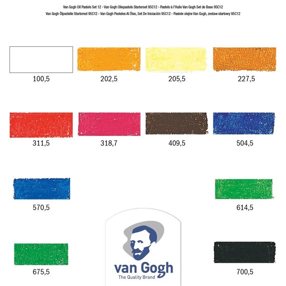 Van Gogh Oliepastel - set 12 kleuren