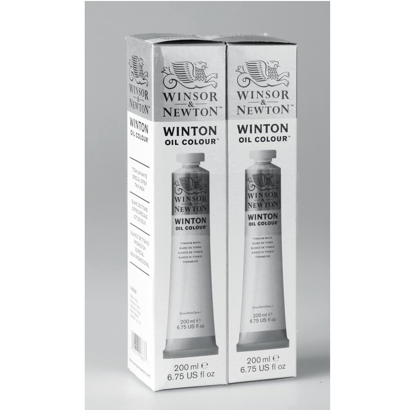 W&N Winton Olieverf 200ml - 644 Titanium White TWINPACK