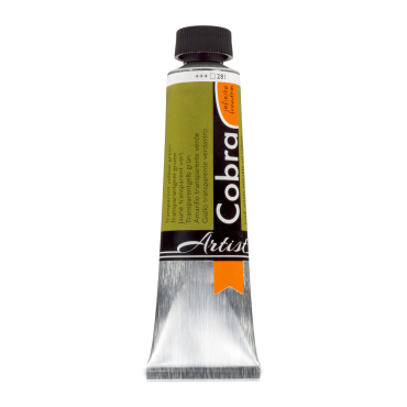 Cobra Artist Watervermengbare olieverf 40ml – 281 Transparantgeel Groen (S3)