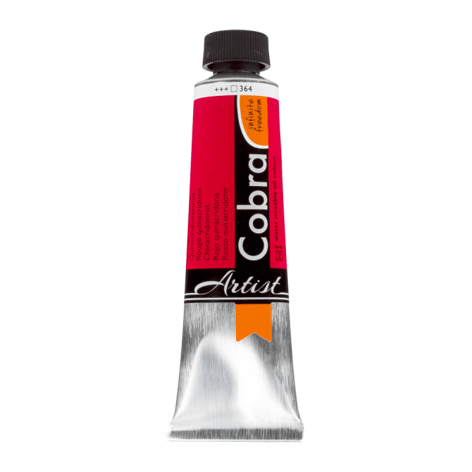 Cobra Artist Watervermengbare olieverf 40ml – 364 Quinacridonerood (S3)