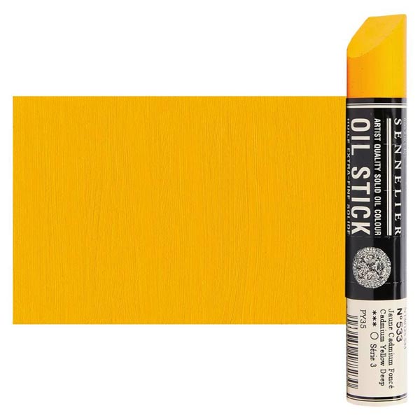 Sennelier Artist Oil Stick 38ml - 533 Cadmium Yellow Deep (S3)