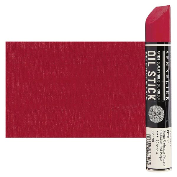 Sennelier Artist Oil Stick 38ml - 611 Purple Cadmium Red (S3)