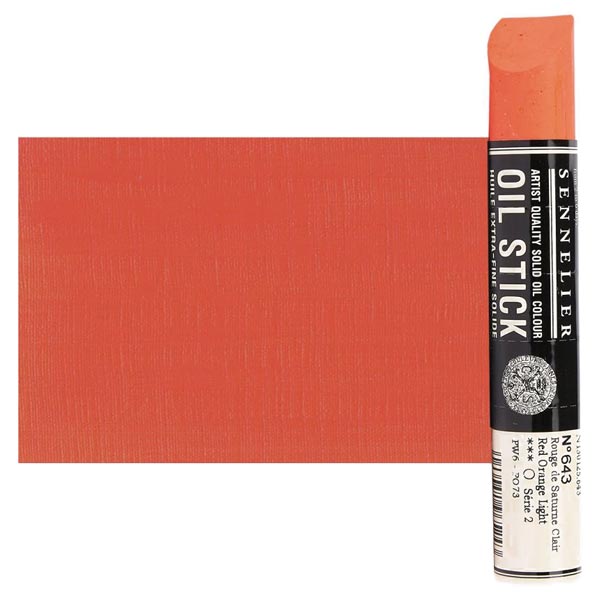 Sennelier Artist Oil Stick 38ml - 643 Red Orange Light (S2)