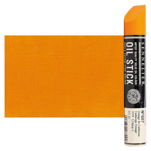Sennelier Artist Oil Stick 38ml - 687 Cadmium Orange (S3)