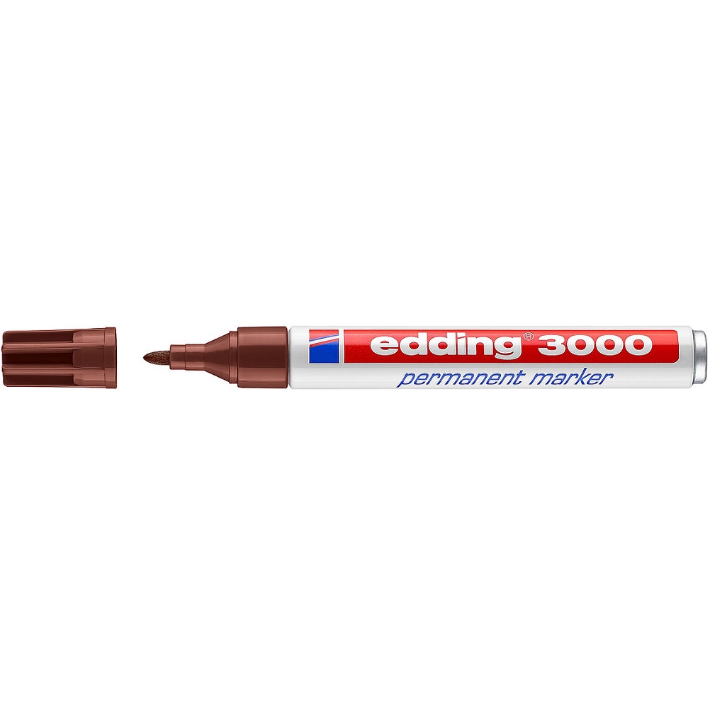 Edding 3000 Permanentmarker 1,5-3mm - PER 10 stuks - BRUIN