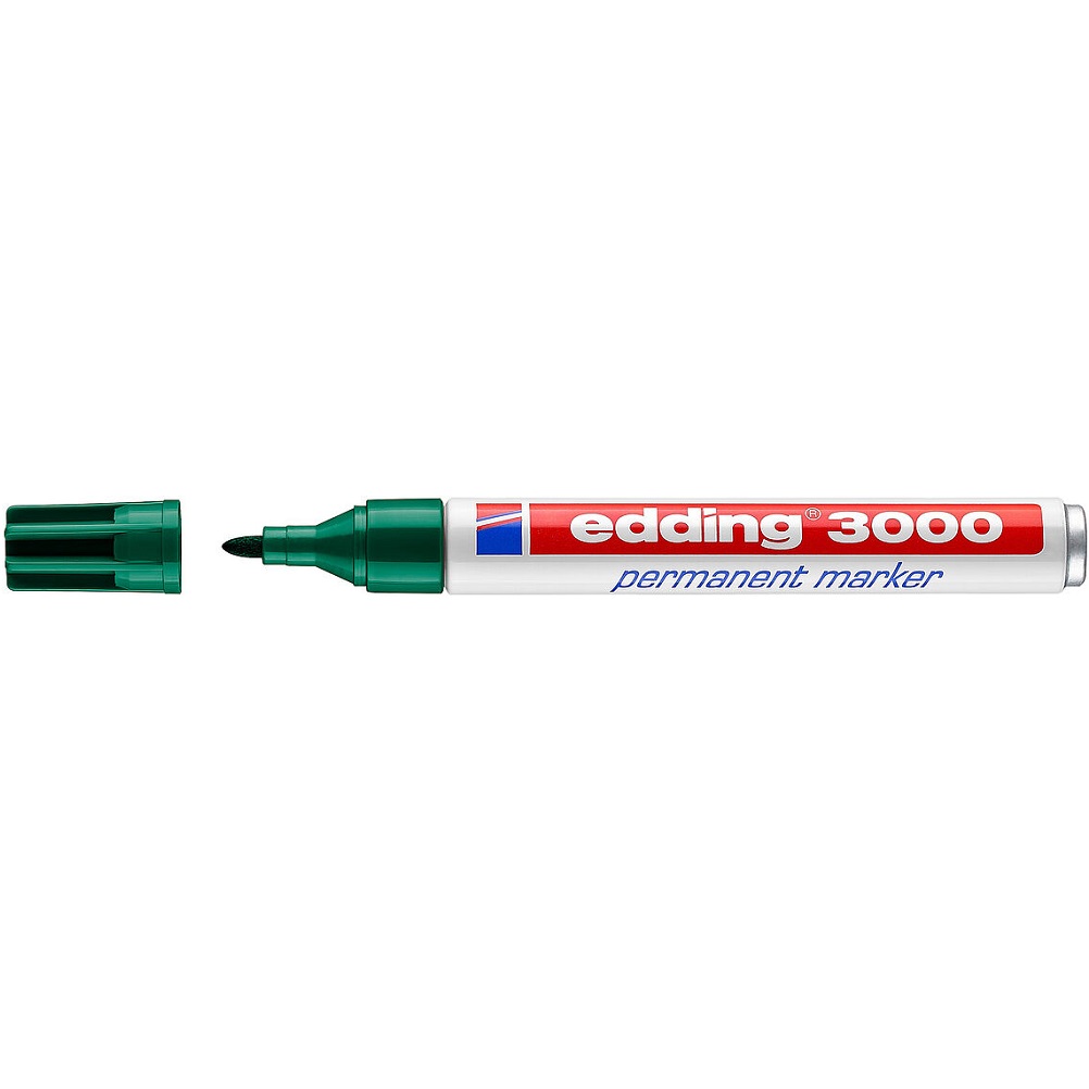 Edding 3000 Permanentmarker 1,5-3mm - PER 10 stuks - GROEN