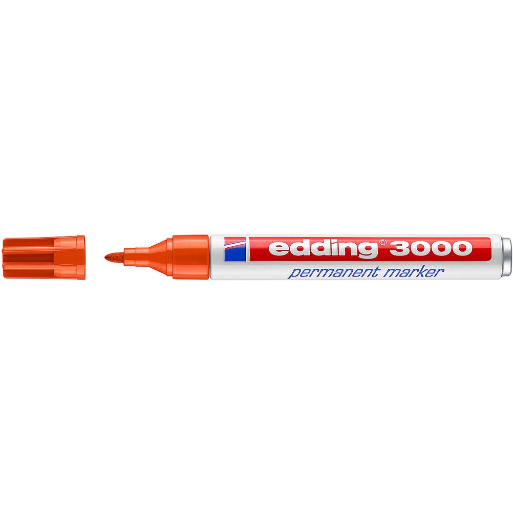 Edding 3000 Permanentmarker 1,5-3mm - PER 10 stuks - ORANJE