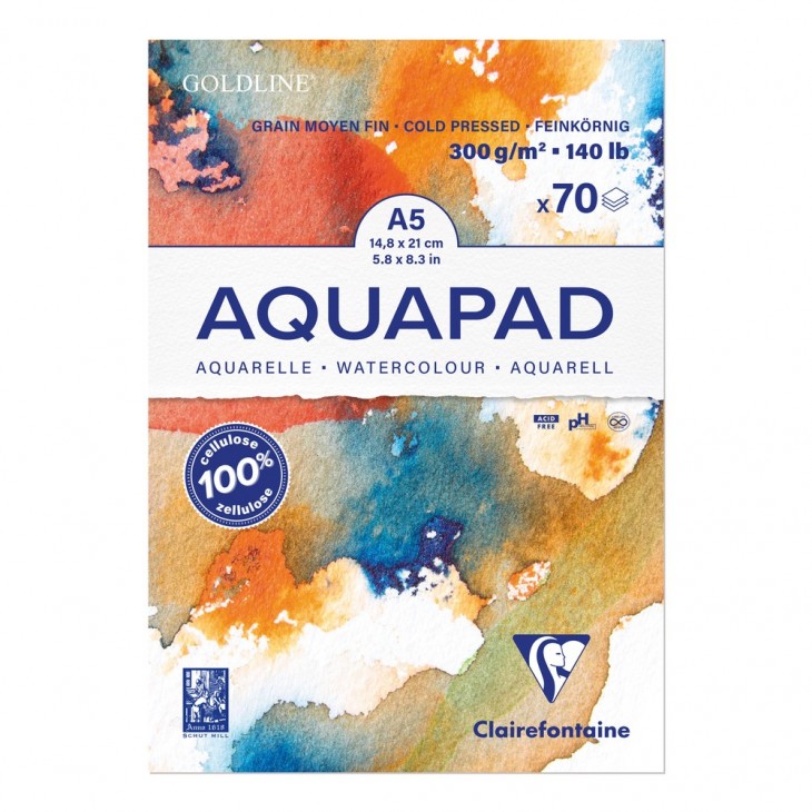 Clairefontaine Goldline Aquapad 300gram - A5