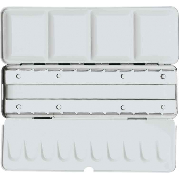 Aquarel metalen set voor 12/24 x 1/2 napje LEEG