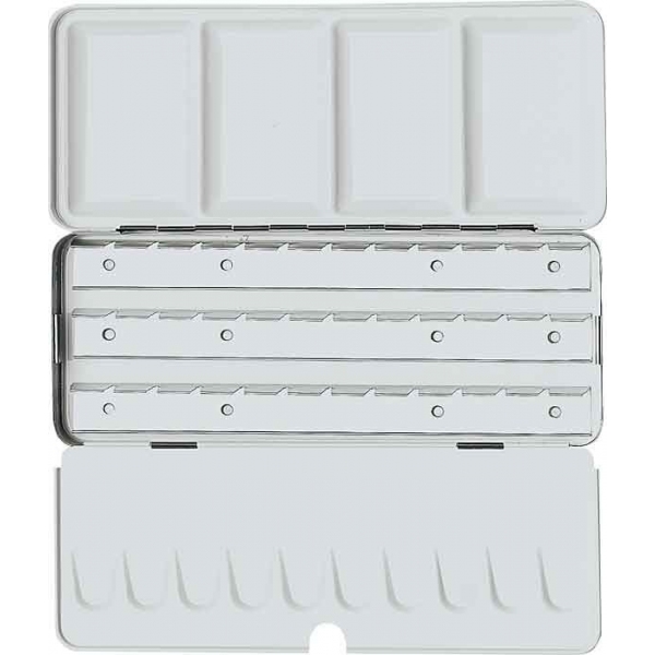 Aquarel metalen set voor 18/36 x 1/2 napje LEEG