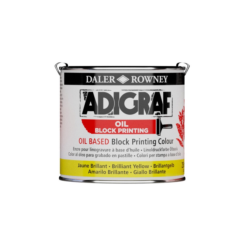 DR ADIGRAF Blockprint Oilbased blik 250ml - 607 Brilliant Yellow
