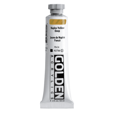 Golden Heavy Body Acrylics tube 59ml - 1222 Naples Yellow Deep (s2)