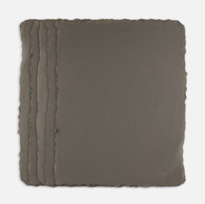 Handgeschept/Handmade paper 200 grs, 100% katoen 10 vel 21,5x28cm - GREY