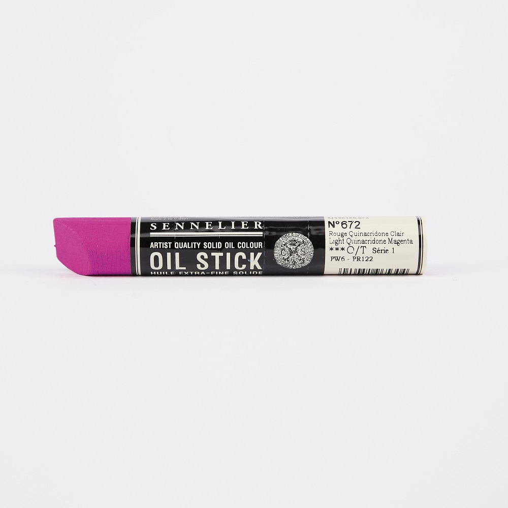 Sennelier Artist Oil Stick 38ml - 672 Light Quinacridone Magenta (S1)