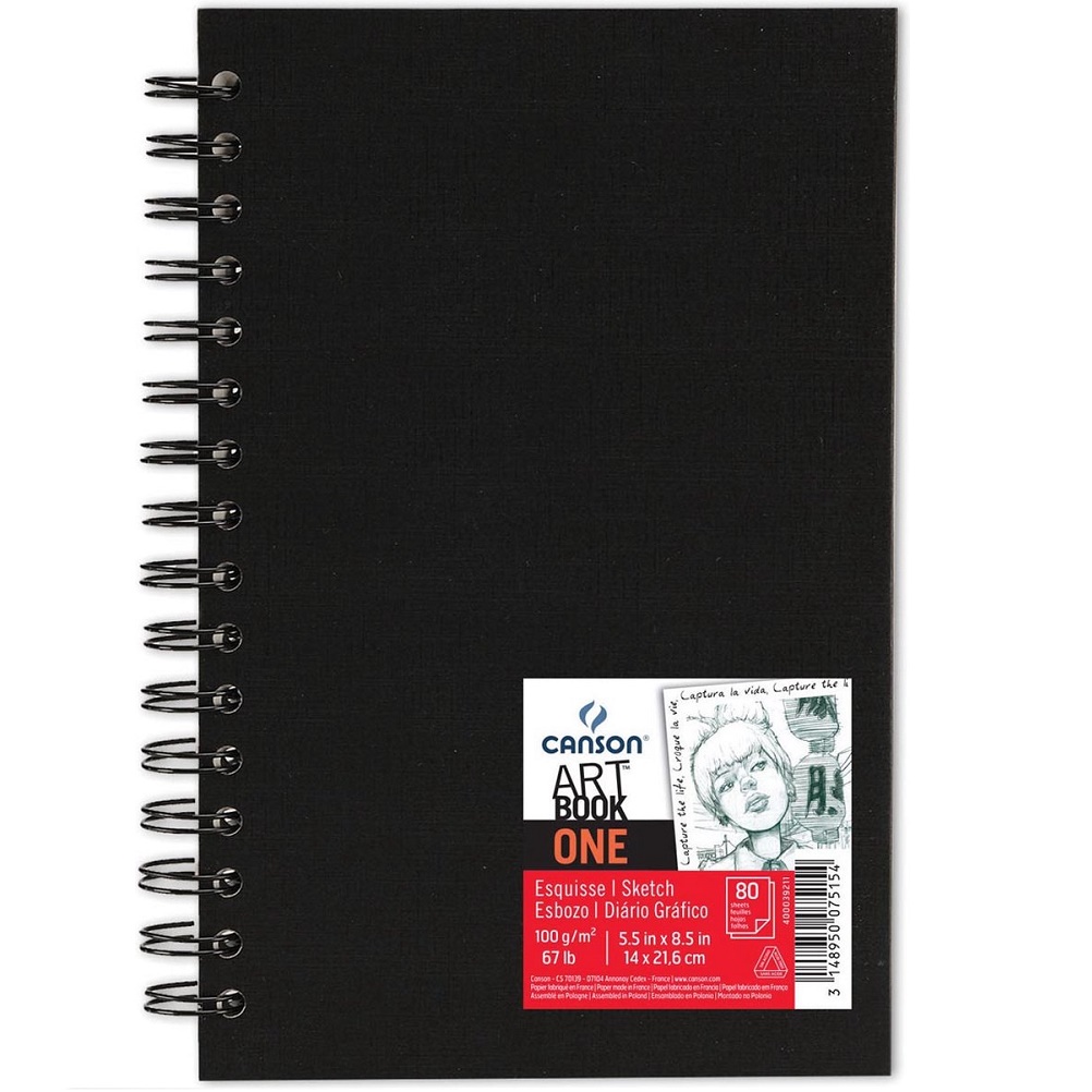 Canson Artbook One Sketch 100gram RINGBAND 14x21,6cm