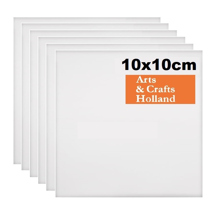 CHABRUMO Schildersdoek Katoen - 10x10cm - doos 6 STUKS