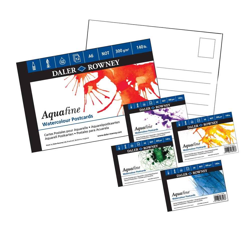 Daler Rowney AQUAFINE Texture aquarelpapier 300gram 12vel - Postcard