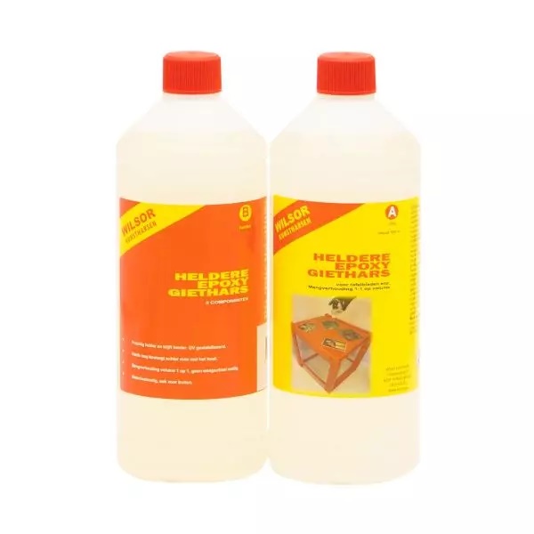 Epoxy Giethars 2 componenten helder - 2 x 1000ml