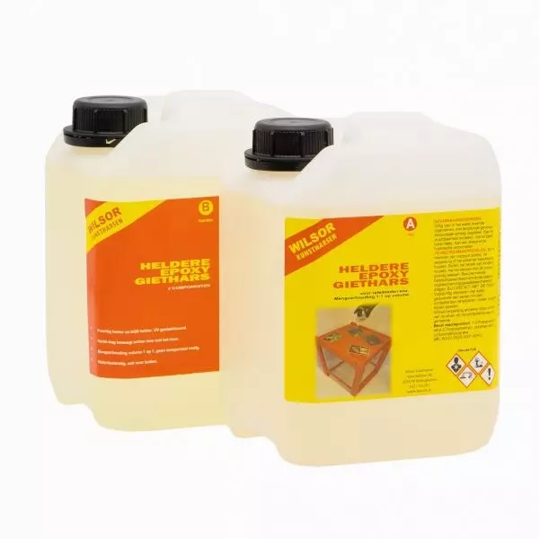 Epoxy Giethars 2 componenten helder - 2 x 2500ml