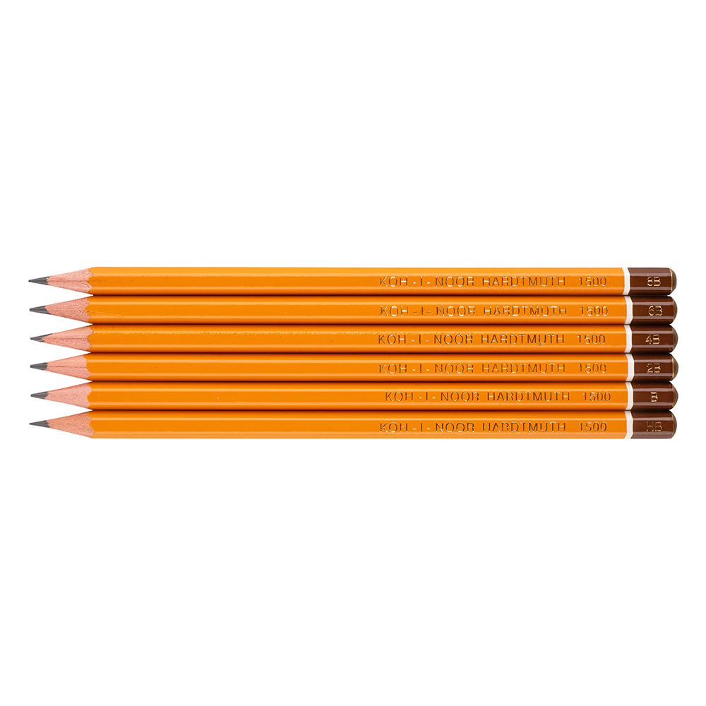 Koh-I-Noor Grafietpotlood SET 6 stuks (HB-B-2B-4B-6B-8B)