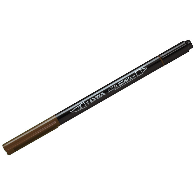 Lyra Aqua Brush Duo - 076 Van Dyck Brown