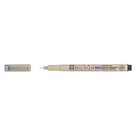 Bruynzeel Pigma Micron 003 - 0,15mm ZWART