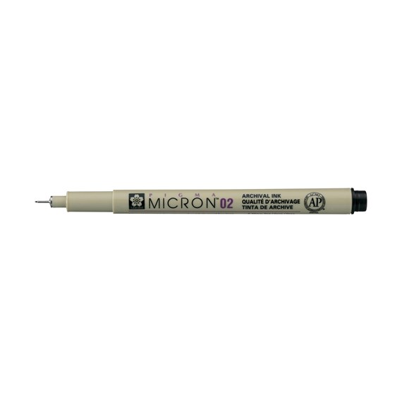 Bruynzeel Pigma Micron 02 - 0,30mm ZWART