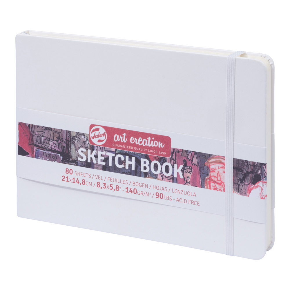 Art Creation Tekenboek dummy Sketchbook 14,8x21cm 140gram 80vel WIT (Landschap)