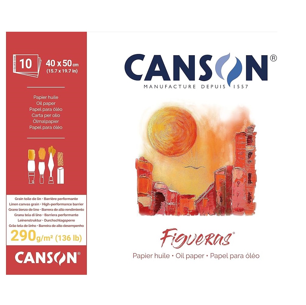 Canson Figueras olieverfpapier blok 290gram - 40x50cm