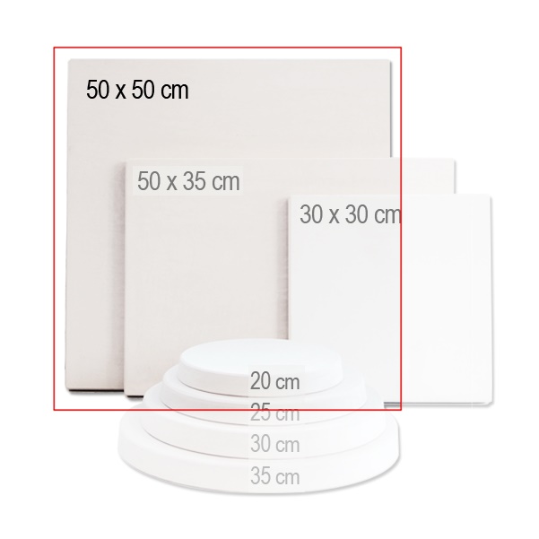 Gipsplaat werkplaat 50x50cm (4cm)