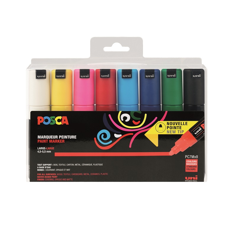Posca Markers – SET 8x PC7M Algemene kleuren
