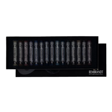 Rembrandt Soft Pastel - SET 15 hele pastels - DARK Colours