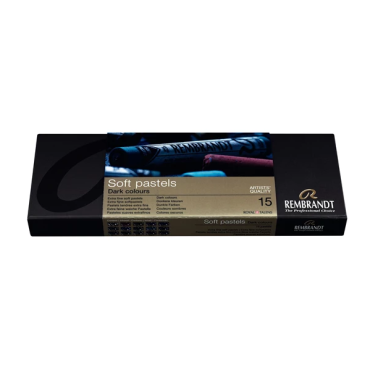 Rembrandt Soft Pastel - SET 15 hele pastels - DARK Colours