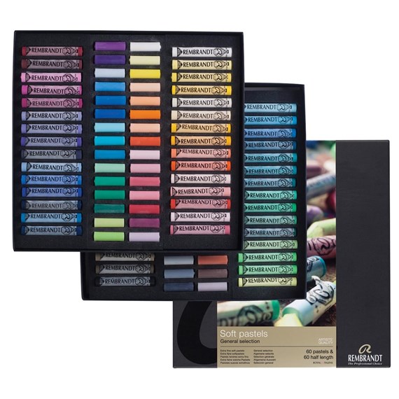 Rembrandt Soft pastel - SET 60 halve en 60 hele pastels