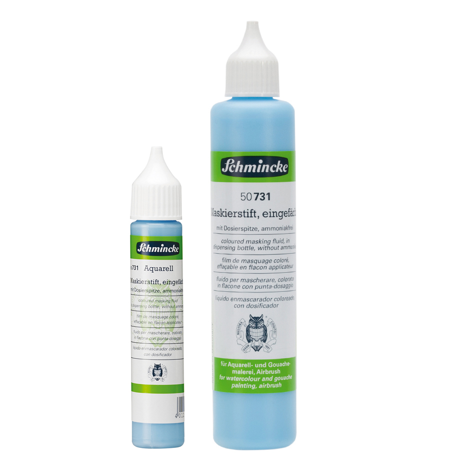 Schmincke 731 Masking Fluid Spuitflacon 100ml - Blauw