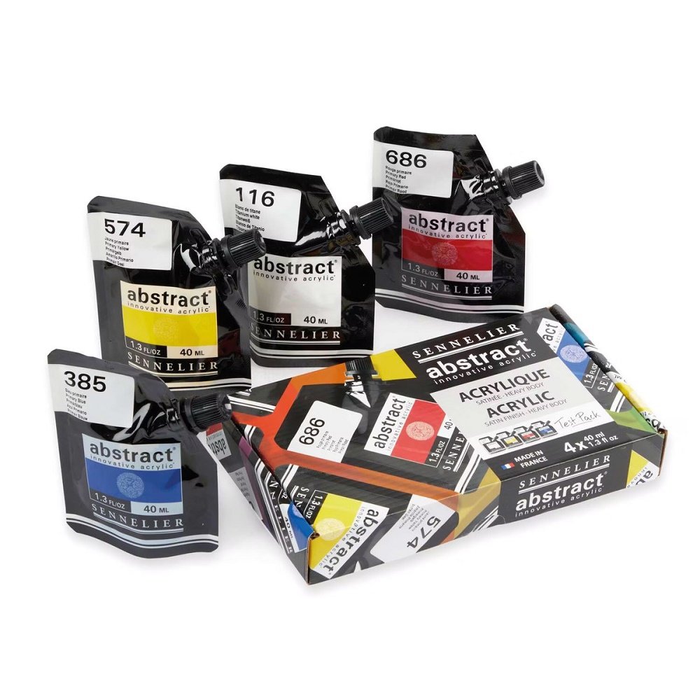 Sennelier Abstract Acrylverf 120ml - Test pack 4x 40ml