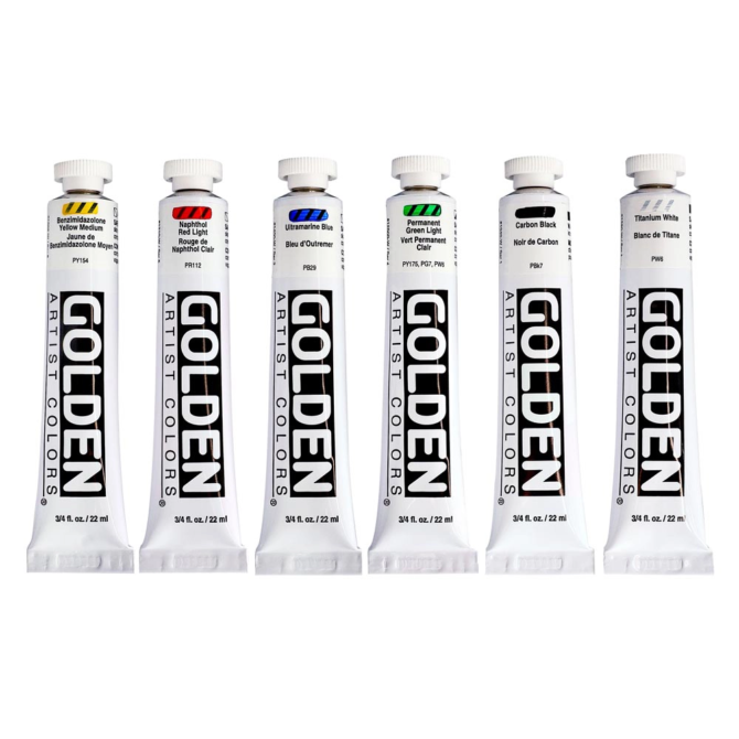 Golden Heavy Body Acrylics - SET Intro 6x22ml